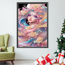 Load image into Gallery viewer, Hibiscus Girl 50*75CM (canvas) Full Square Drill Diamond Painting
