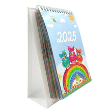 Load image into Gallery viewer, Paper Special Shaped Rainbow Owls 5D DIY Manual Monthly Calendar for Bedroom
