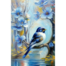 Load image into Gallery viewer, Blue Bird 40*60CM (canvas) Full Round Drill Diamond Painting
