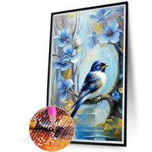 Load image into Gallery viewer, Blue Bird 40*60CM (canvas) Full Round Drill Diamond Painting
