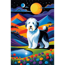 Load image into Gallery viewer, Geometric Dog 40*60CM (canvas) Full Round Drill Diamond Painting
