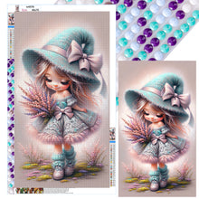 Load image into Gallery viewer, Lavender Girl 40*70CM (canvas) Full Round Drill Diamond Painting
