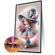 Load image into Gallery viewer, Lavender Girl 40*70CM (canvas) Full Round Drill Diamond Painting
