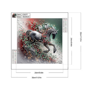 Arts Ma 30*30CM (canvas) Partial Special-Shaped Drill Diamond Painting