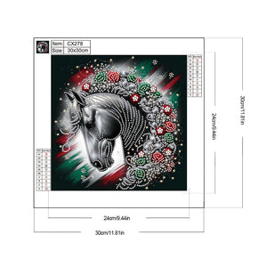 Arts Ma 30*30CM (canvas) Partial Special-Shaped Drill Diamond Painting