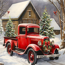 Load image into Gallery viewer, Red Classic Car 40*30CM (canvas) Full Round Drill Diamond Painting
