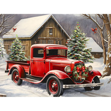 Load image into Gallery viewer, Red Classic Car 40*30CM (canvas) Full Round Drill Diamond Painting
