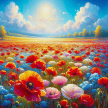 Load image into Gallery viewer, Clear Sky And Sea Of Flowers 30*30CM (canvas) Full Round Drill Diamond Painting
