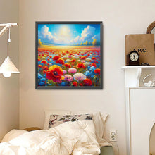 Load image into Gallery viewer, Clear Sky And Sea Of Flowers 30*30CM (canvas) Full Round Drill Diamond Painting
