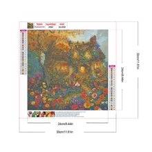 Load image into Gallery viewer, A Quaint Cottage Among Flowers 30*30CM (canvas) Full Round Drill Diamond Painting
