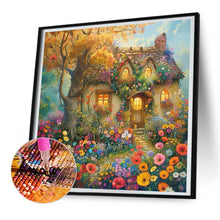 Load image into Gallery viewer, A Quaint Cottage Among Flowers 30*30CM (canvas) Full Round Drill Diamond Painting
