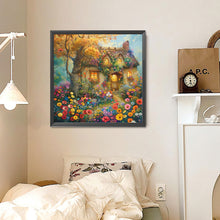 Load image into Gallery viewer, A Quaint Cottage Among Flowers 30*30CM (canvas) Full Round Drill Diamond Painting
