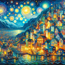 Load image into Gallery viewer, Seaside Town 30*30CM (canvas) Full Round Drill Diamond Painting
