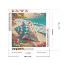 Load image into Gallery viewer, Colorful Shells On The Beach 30*30CM (canvas) Full Round Drill Diamond Painting
