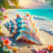 Load image into Gallery viewer, Colorful Shells On The Beach 30*30CM (canvas) Full Round Drill Diamond Painting
