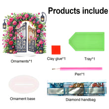 Load image into Gallery viewer, Acrylic Special Shaped Rose Gate DIY Table Top Diamond Painting Ornament Kits
