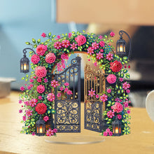 Load image into Gallery viewer, Acrylic Special Shaped Rose Gate DIY Table Top Diamond Painting Ornament Kits
