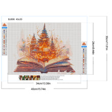 Load image into Gallery viewer, Book Castle 30*40CM (canvas) Full Round Drill Diamond Painting
