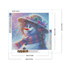 Load image into Gallery viewer, Wig Snowman 40*40CM (canvas) Full Round Drill Diamond Painting
