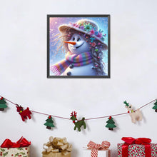 Load image into Gallery viewer, Wig Snowman 40*40CM (canvas) Full Round Drill Diamond Painting
