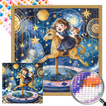 Load image into Gallery viewer, Starry Sky Playground Children 30*30CM (canvas) Full AB Round Drill Diamond Painting
