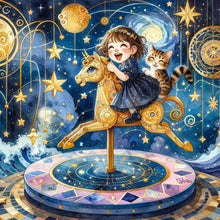 Load image into Gallery viewer, Starry Sky Playground Children 30*30CM (canvas) Full AB Round Drill Diamond Painting
