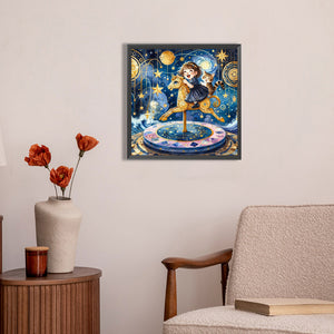 Starry Sky Playground Children 30*30CM (canvas) Full AB Round Drill Diamond Painting