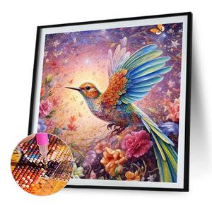 Hummingbird 30*30CM (canvas) Full AB Round Drill Diamond Painting