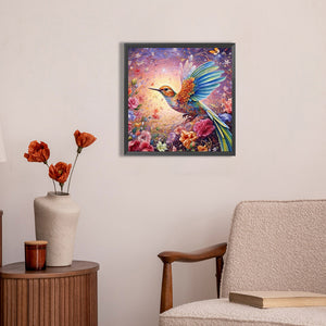 Hummingbird 30*30CM (canvas) Full AB Round Drill Diamond Painting