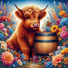 Load image into Gallery viewer, Highland Cattle 30*30CM (canvas) Full AB Round Drill Diamond Painting
