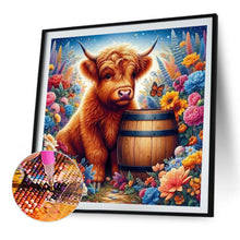 Load image into Gallery viewer, Highland Cattle 30*30CM (canvas) Full AB Round Drill Diamond Painting
