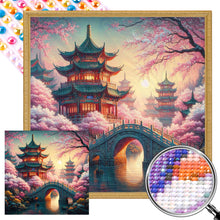 Load image into Gallery viewer, Small Bridge Pavilion 40*40CM (canvas) Full AB Round Drill Diamond Painting
