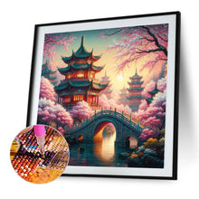 Load image into Gallery viewer, Small Bridge Pavilion 40*40CM (canvas) Full AB Round Drill Diamond Painting
