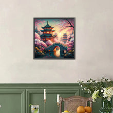 Load image into Gallery viewer, Small Bridge Pavilion 40*40CM (canvas) Full AB Round Drill Diamond Painting
