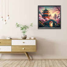 Load image into Gallery viewer, Small Bridge Pavilion 40*40CM (canvas) Full AB Round Drill Diamond Painting
