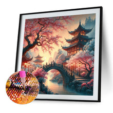 Load image into Gallery viewer, Small Bridge Pavilion 40*40CM (canvas) Full AB Round Drill Diamond Painting
