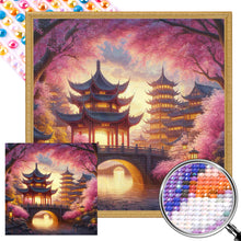 Load image into Gallery viewer, Small Bridge Pavilion 40*40CM (canvas) Full AB Round Drill Diamond Painting
