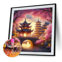 Load image into Gallery viewer, Small Bridge Pavilion 40*40CM (canvas) Full AB Round Drill Diamond Painting
