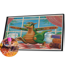 Load image into Gallery viewer, Flying Machine Dinosaur 40*30CM (canvas) Full Round Drill Diamond Painting
