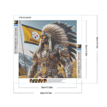 Load image into Gallery viewer, Indian Men Vs. Pittsburgh Steelers 40*40CM (canvas) Full Round Drill Diamond Painting
