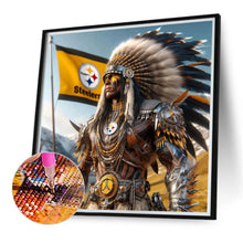 Load image into Gallery viewer, Indian Men Vs. Pittsburgh Steelers 40*40CM (canvas) Full Round Drill Diamond Painting
