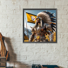 Load image into Gallery viewer, Indian Men Vs. Pittsburgh Steelers 40*40CM (canvas) Full Round Drill Diamond Painting
