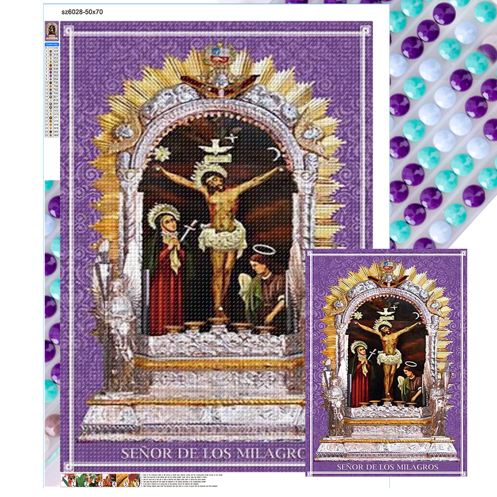 Religious Festival Of Miracles 50*70CM (canvas) Full Round Drill Diamond Painting