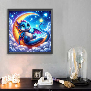 Moonlight Dragon 30*30CM (canvas) Full Square Drill Diamond Painting