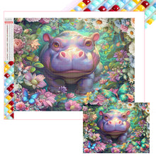 Load image into Gallery viewer, Hippo 40*30CM (canvas) Full Square Drill Diamond Painting
