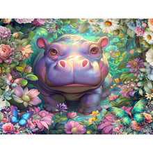 Load image into Gallery viewer, Hippo 40*30CM (canvas) Full Square Drill Diamond Painting
