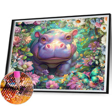 Load image into Gallery viewer, Hippo 40*30CM (canvas) Full Square Drill Diamond Painting
