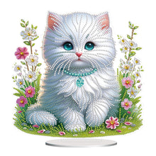 Load image into Gallery viewer, Cat Desktop Diamond Painting Art Kits DIY Rhinestones Tabletop Ornaments
