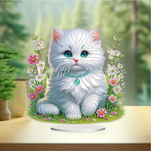 Load image into Gallery viewer, Cat Desktop Diamond Painting Art Kits DIY Rhinestones Tabletop Ornaments
