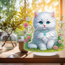 Load image into Gallery viewer, Cat Desktop Diamond Painting Art Kits DIY Rhinestones Tabletop Ornaments
